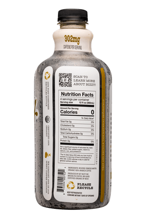 Bizzy Coffee Concentrate: Bizzy-48ml-2024-ColdBrew-Light-Facts