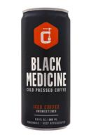 Black Medicine Iced Coffee: BlackMedicine-10oz-ColdPress-IcedCoffee-Unsweetened-Front