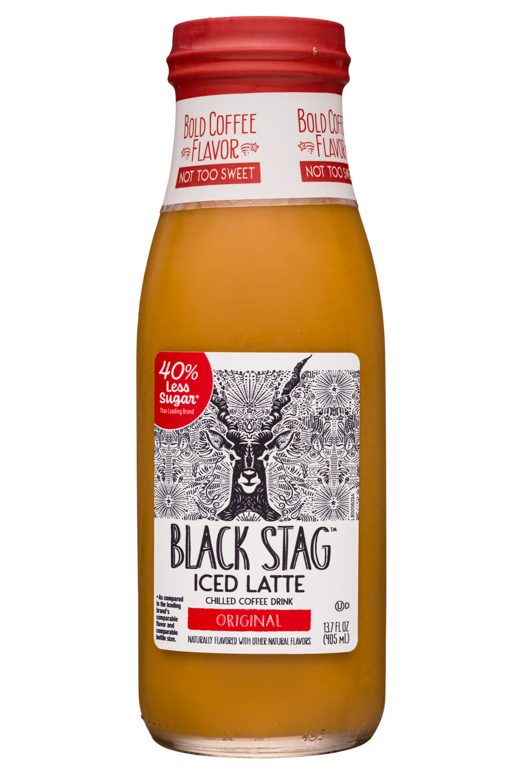 Black Stag Lattes: BlackStag-14oz-2020-IcedLatte-Original-Front