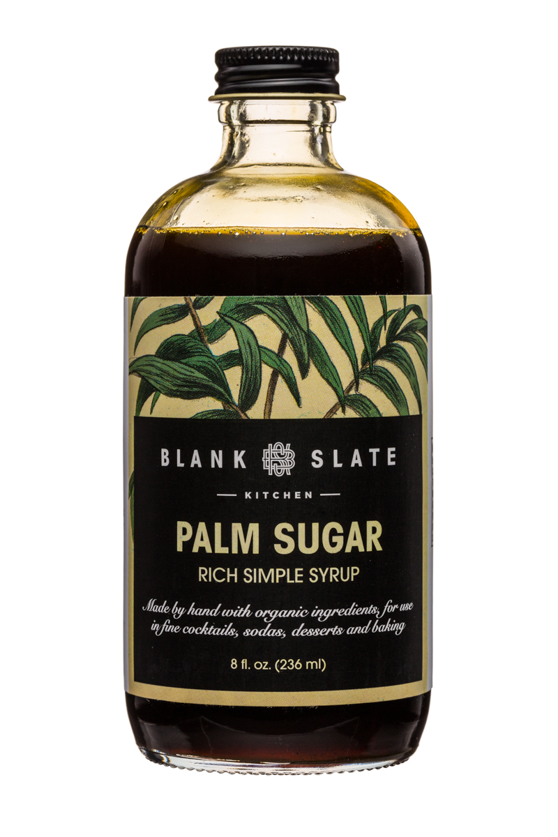 Blank Slate Kitchen: BlankSlate-8oz-SimpleSyrup-PalmSugar-Front