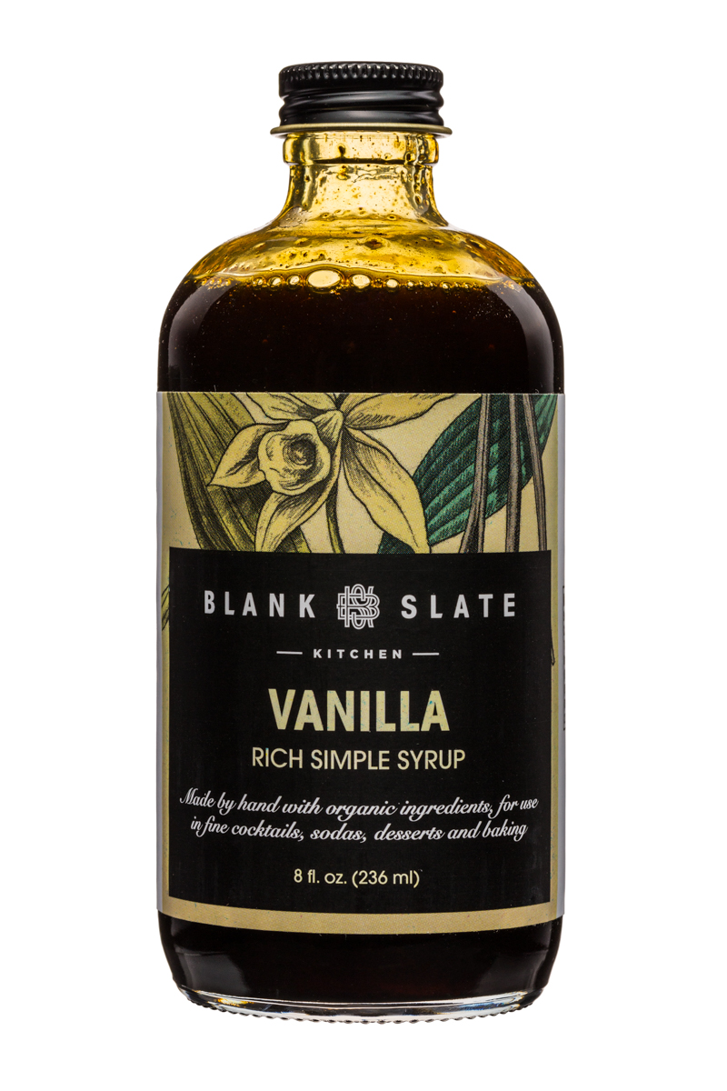 Blank Slate Kitchen: BlankSlate-8oz-SimpleSyrup-Vanilla-Front