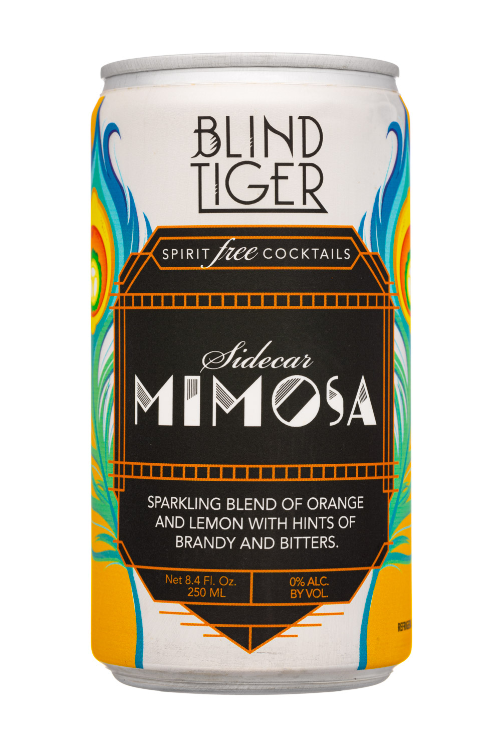 Blind Tiger Spirit-Free Cocktails: BlindTiger-8oz-2026-NACocktails-Mimosa-Front