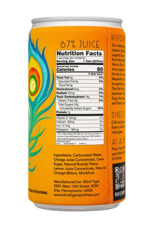 Blind Tiger Spirit-Free Cocktails: BlindTiger-8oz-2026-NACocktails-Mimosa-Facts