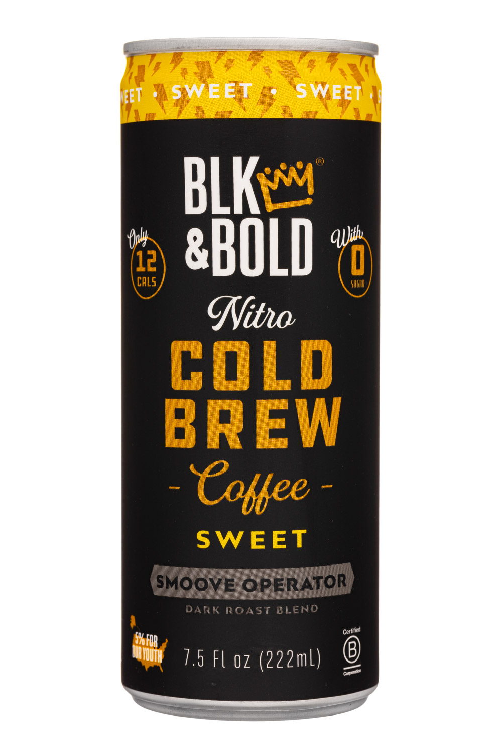 Blk & Bold: BLKAndBold-7oz-2023-ColdBrew-Sweet-Nitro-Front