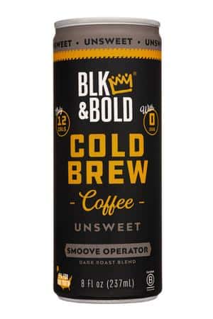 Blk & Bold: BLKAndBold-7oz-2023-ColdBrew-Unsweet-Front