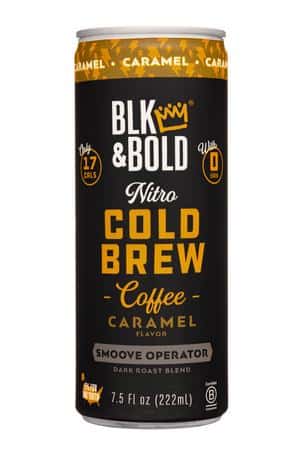 Blk & Bold: BLKAndBold-7oz-2023-ColdBrew-Caramel-Front