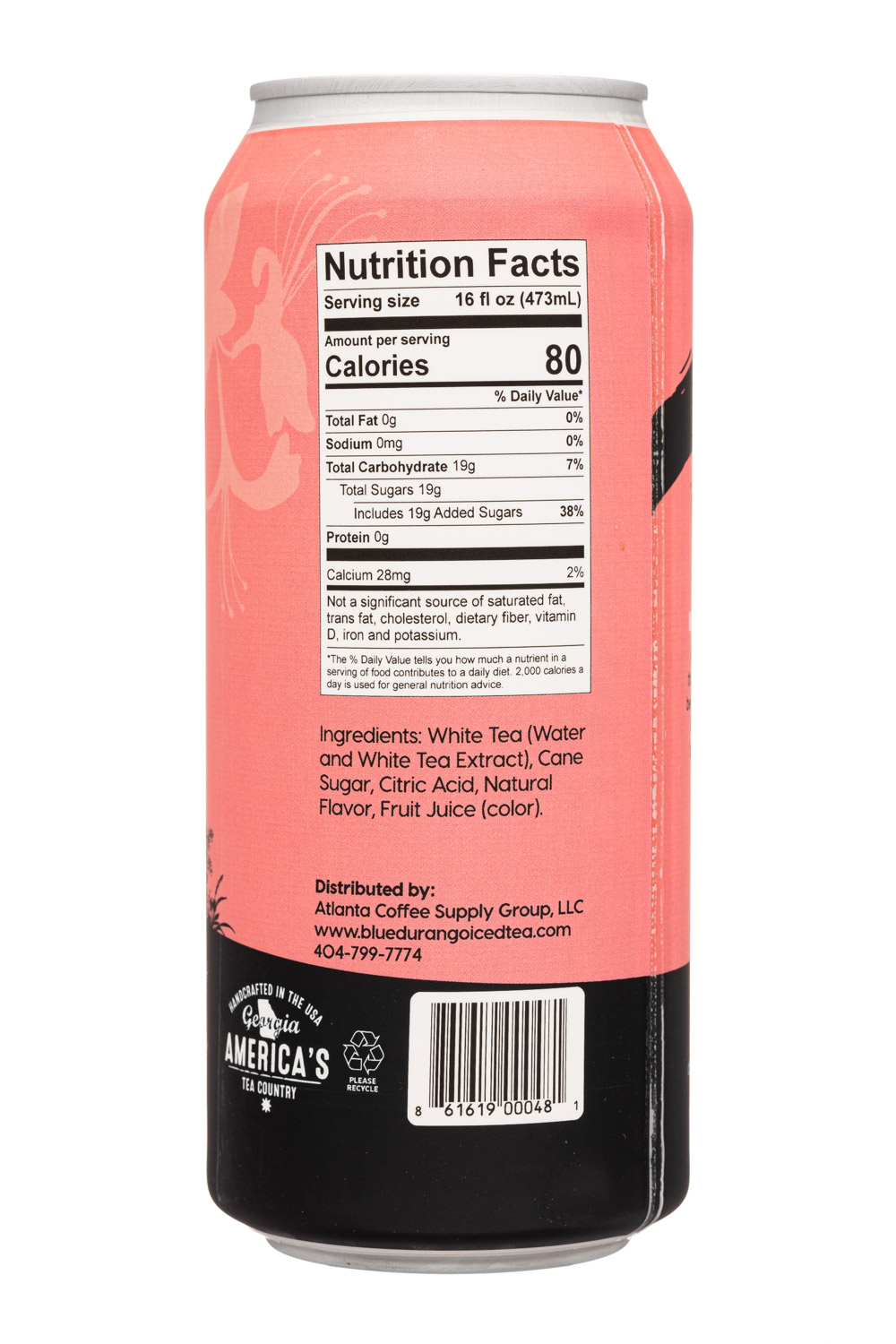 Blue Durango Iced Tea: BlueDurango-16oz-2024-IcedTea-LunaBlossom-Facts