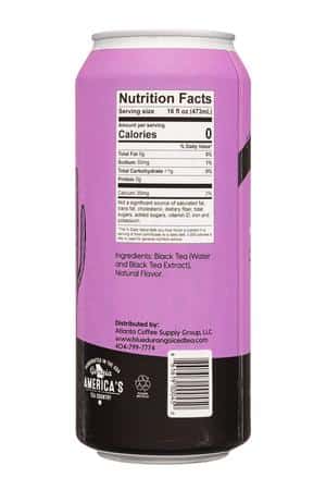 Blue Durango Iced Tea: BlueDurango-16oz-2024-IcedTea-Unswtnd-Facts