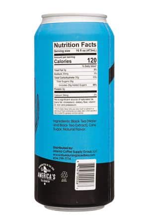 Blue Durango Iced Tea: BlueDurango-16oz-2024-IcedTea-Swtnd-Facts