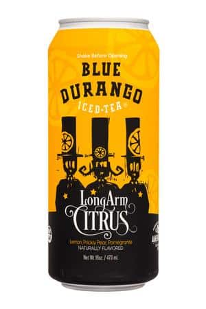 Blue Durango Iced Tea: BlueDurango-16oz-2024-IcedTea-LongArmCitrus-Front