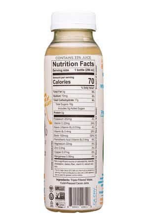 Blue Stripes Urban Cacao: BlueStriples-10oz-2024-CacaoWater-JustCacao-Facts