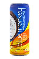 Blue Monkey Coconut Water: BlueMonkey-SparkingCoconut-CocoMango-Front