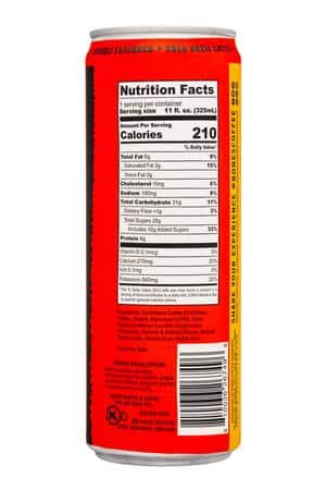 Bones Coffee Company: BonesCoffeeCo-11oz-2024-CBLatte-HolyCannoli-Facts