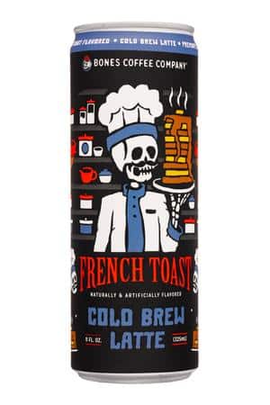 Bones Coffee Company: BonesCoffeeCo-11oz-2024-CBLatte-FrenchToast-Front