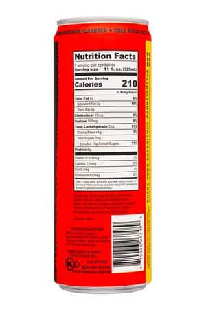 Bones Coffee Company: BonesCoffeeCo-11oz-2024-CBLatte-SinnOBun-Facts