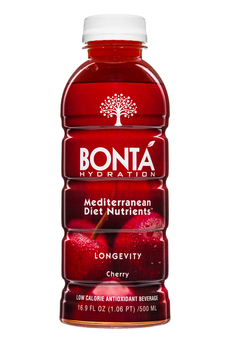 Bonta: BontaHydration-DietNutrients-17oz-Longevity-Cherry-Front