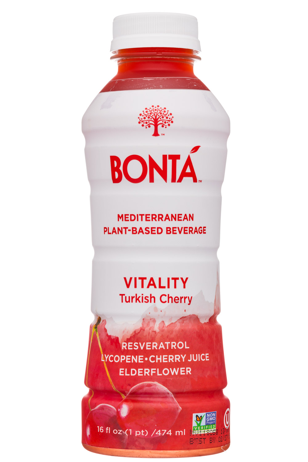 Bonta: Bonta-16oz-PlantBased-ReservatrolLycopeneCherryElder-Front