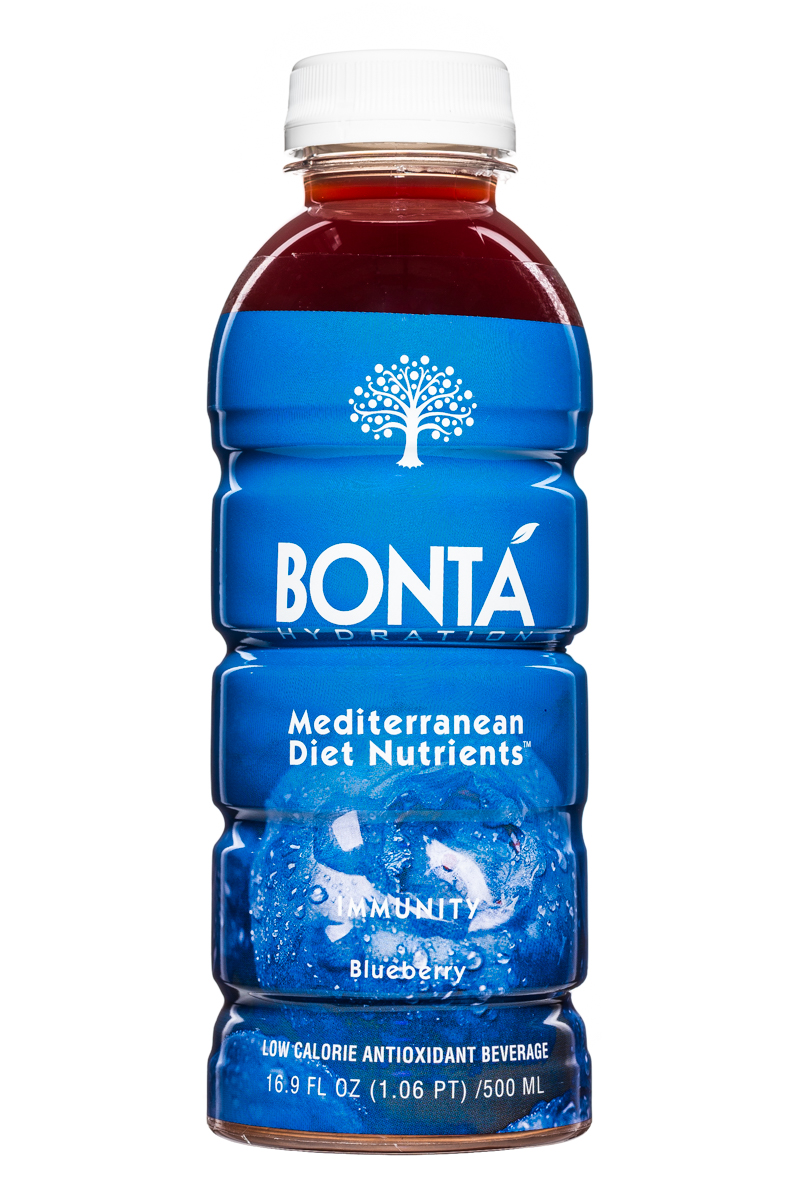 Bonta: BontaHydration-DietNutrients-17oz-Immunity-Blueberry-Front