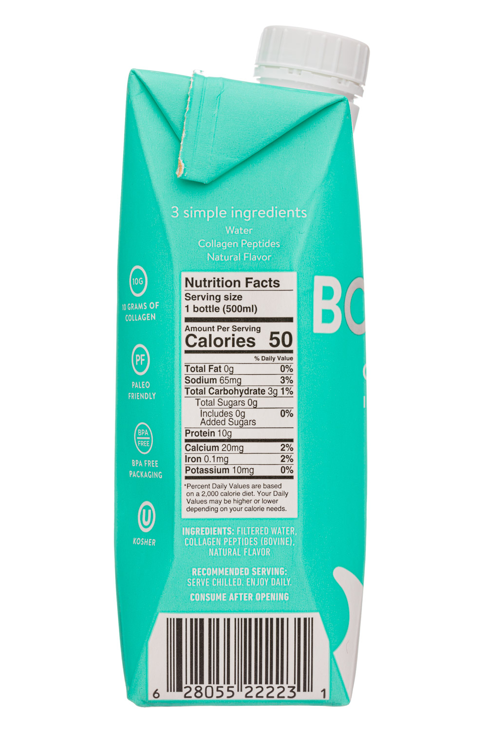 Boons: BoonsPlus-17oz-CollagenWater-Cucumber-Facts