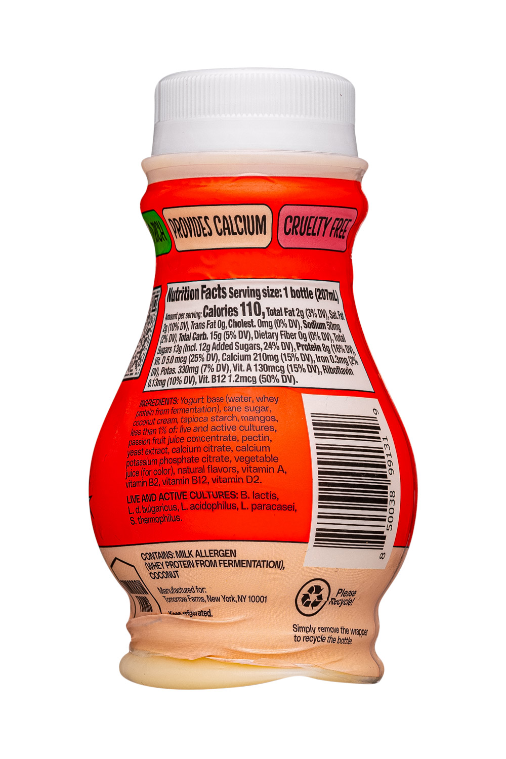 Bored Cow: BoredCow-7oz-2024-AltYogurt-PassionFruitMango-Facts