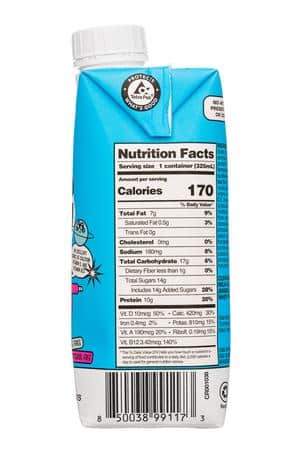 Bored Cow: BoredCow-11oz-2023-PBMilk-Vanilla-Facts