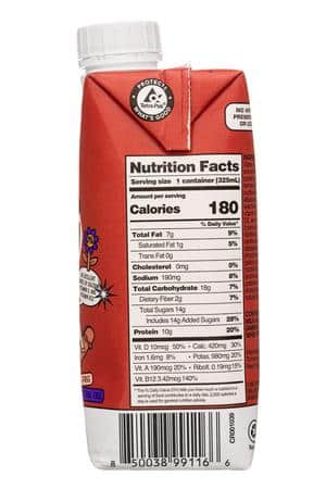 Bored Cow: BoredCow-11oz-2023-PBMilk-Choc-Facts