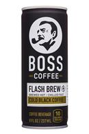 Boss Coffee: BossCoffee-8oz-FlashBrew-Black-Front