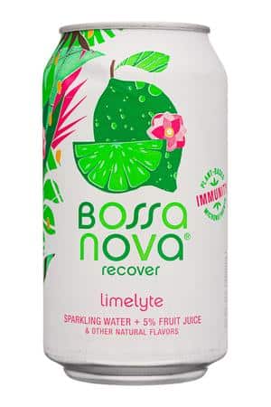 Bossa Nova: BossaNova-12oz-2023-SparklingWater-Limelyte-Front