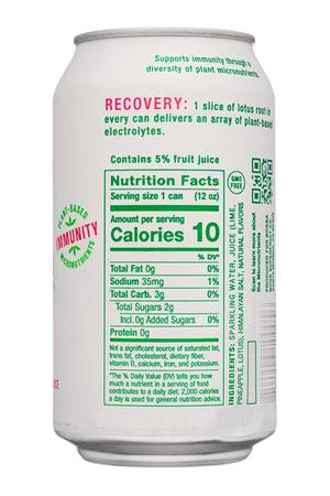 Bossa Nova: BossaNova-12oz-2023-SparklingWater-Limelyte-Facts