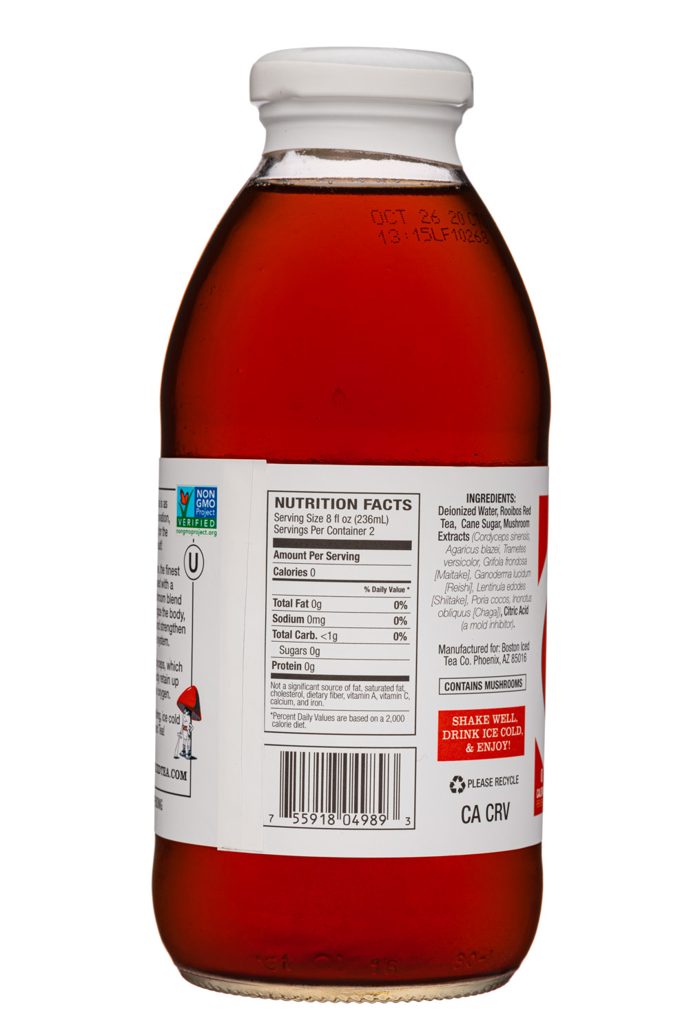Boston Iced Tea Co.: BostonIcedTeaCo-16oz-2020-RooibosRed-Facts