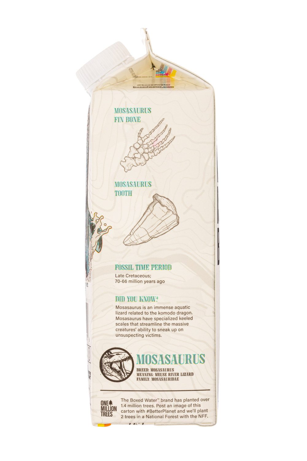 Boxed Water Is Better: BoxedWater-32oz-2023-JurassicWorld-Mosasaurus-Facts