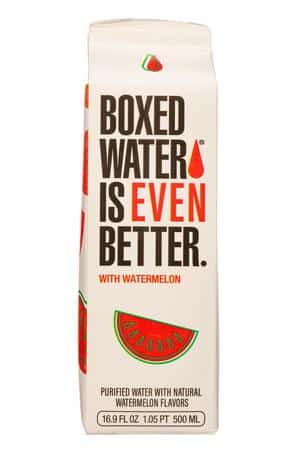 Boxed Water Is Better: BoxedWaterIsBetter-17oz-2023-Watermelon-Front