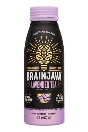 Brain Juice: BrainJuice-8oz-2024-Brainjava-LavenderTea-Front