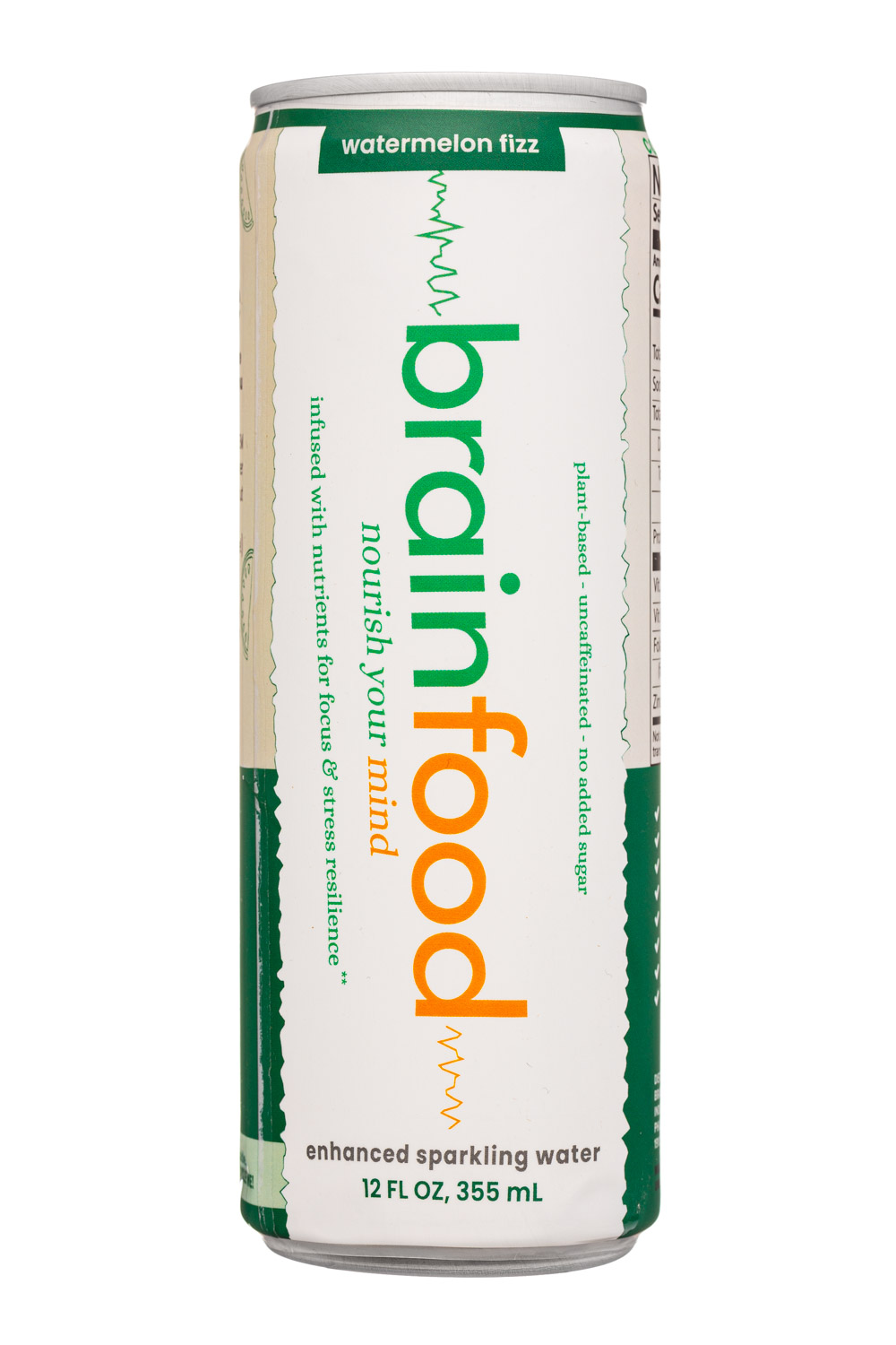 BrainFood: BrainFood-12oz-2025-Sparkling-WatermelonFizz-Front