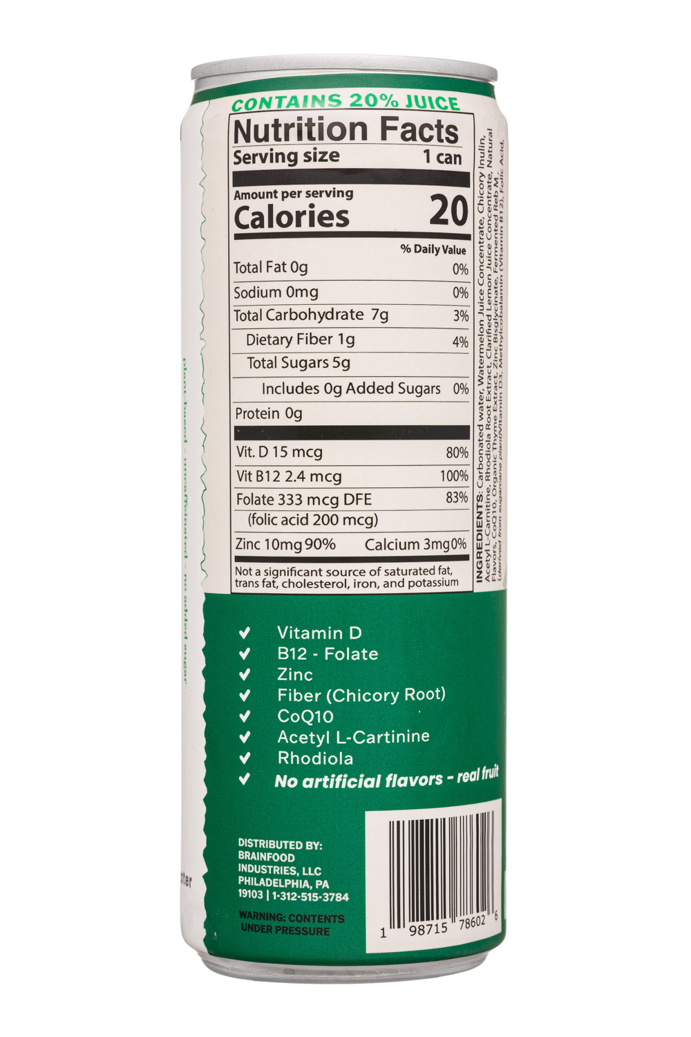 BrainFood: BrainFood-12oz-2025-Sparkling-WatermelonFizz-Facts