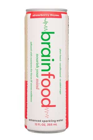 BrainFood: BrainFood-12oz-2025-Sparkling-StrawbThyme-Front