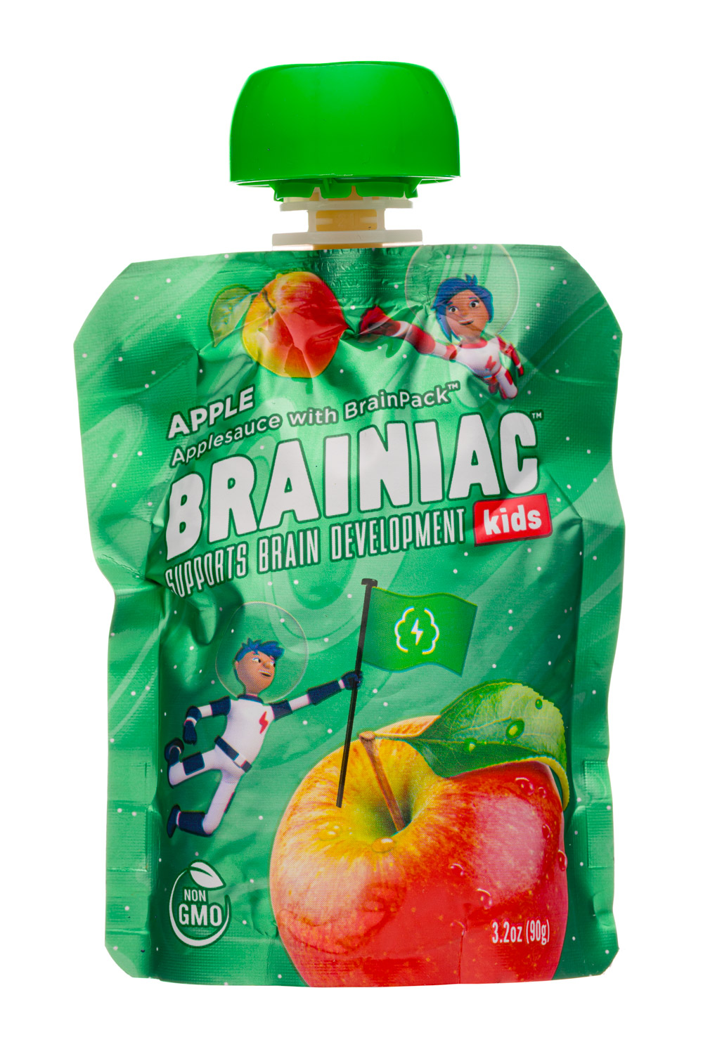 Brainiac Kids: Brainiac-3oz-Applesauce-Apple
