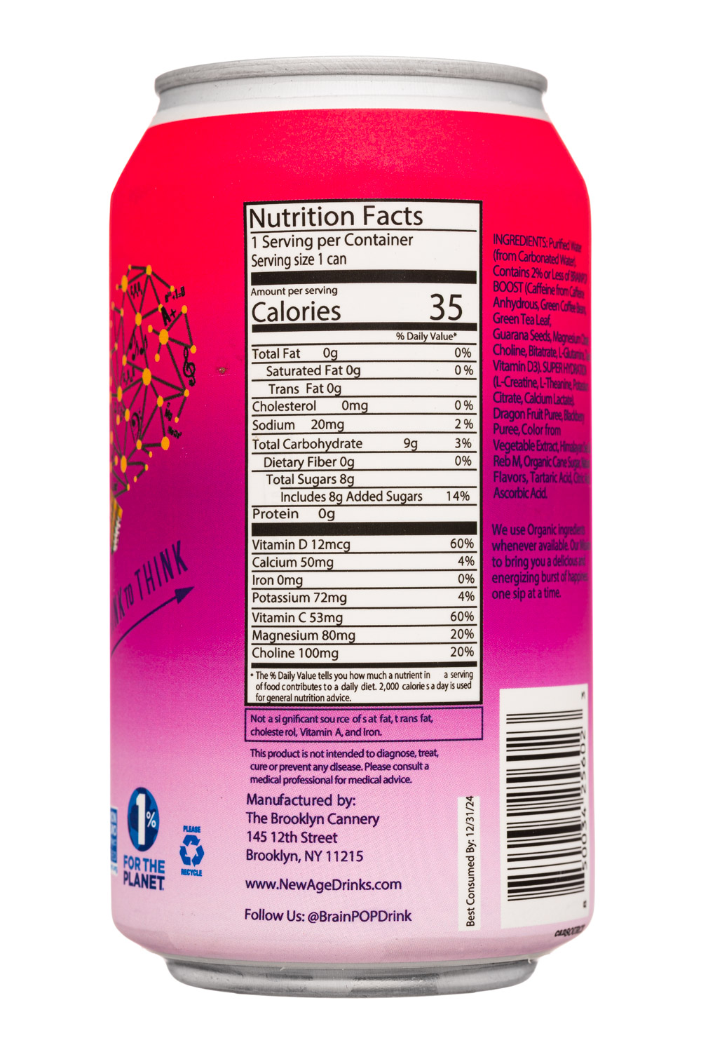 BrainPOP: BrainPOP-12oz-2023-Fusion-DragonBerryWarrior-Facts