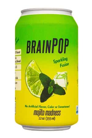 BrainPOP: BrainPOP-12oz-2023-Fusion-MojitoMadness-Front