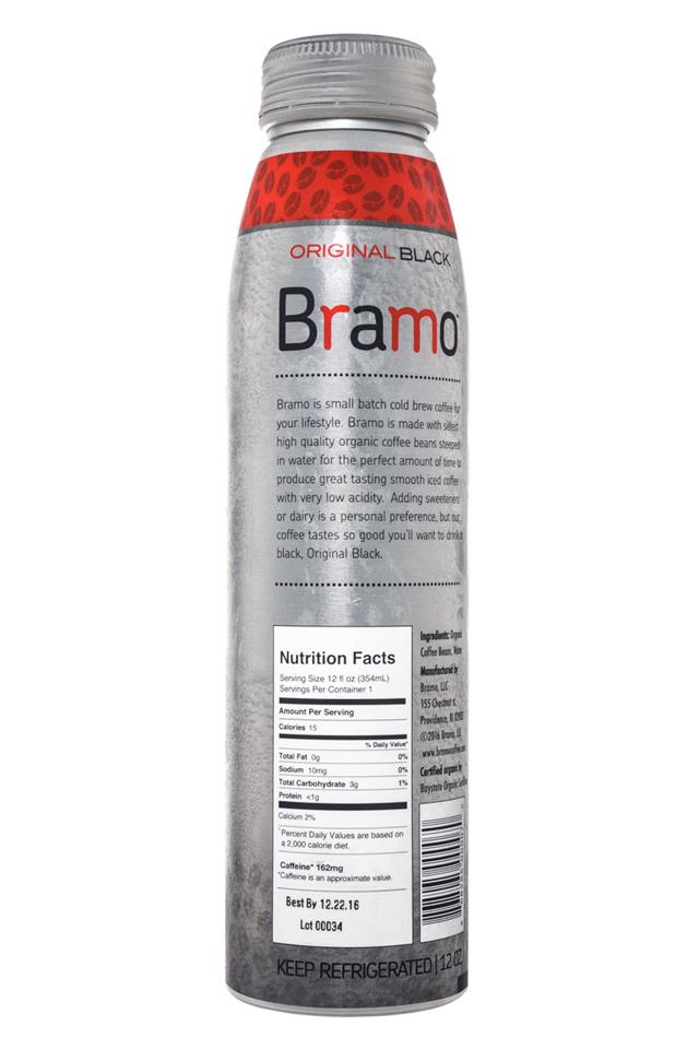 Bramo Ready to Drink: Bramo-ColdBrew-OriginalBlack-Facts