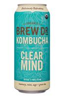 Brew Dr. Kombucha: BrewDr-16oz-Kombucha-ClearMind-Front