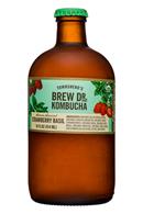 Brew Dr. Kombucha: Townshends-BrewDr-14oz-StrawberryBasil-Front