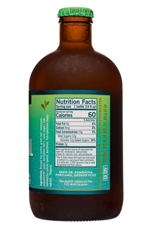 Brew Dr. Kombucha: BrewDr-12oz-2020-Kombucha-Tranquil-Herbs-Facts