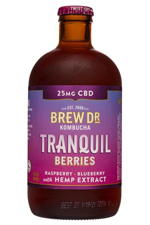 Brew Dr. Kombucha: BrewDr-12oz-2020-Kombucha-Tranquil-Berries-Front