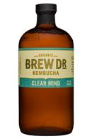 Brew Dr. Kombucha: BrewDr-32oz-Kombucha-ClearMind-Front