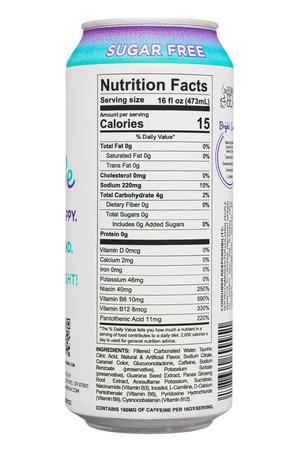 Bright Energy Drink: BrightEnergy-16oz-2024-SugarFree-Facts