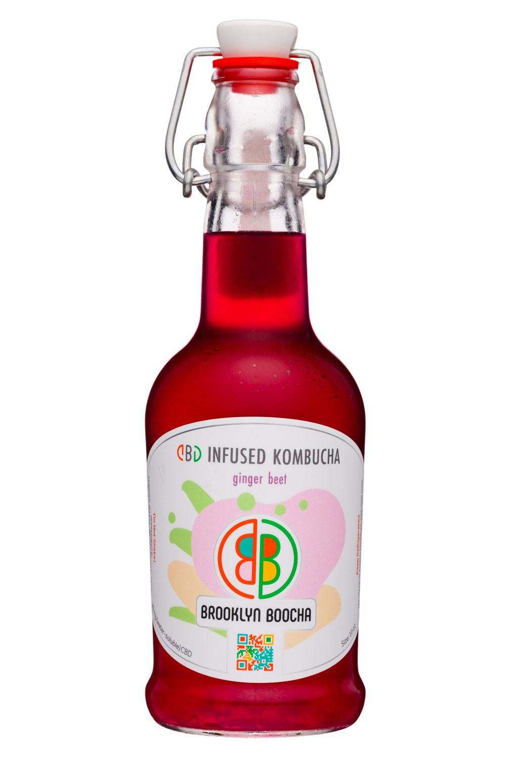 Brooklyn Boocha: BrooklynBoocha-10oz-Infused-GingerBeet-Front