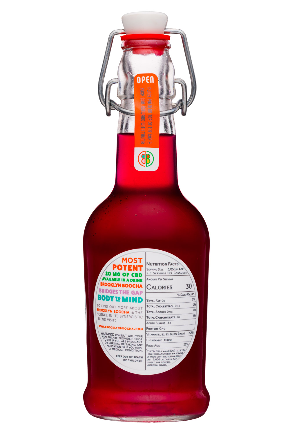 Brooklyn Boocha: BrooklynBoocha-10oz-Infused-GingerBeet-Facts