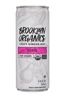 Brooklyn Organics Craft Ginger Ale: BrooklynOrganics-CraftGingerAle-8oz-Guava-Front