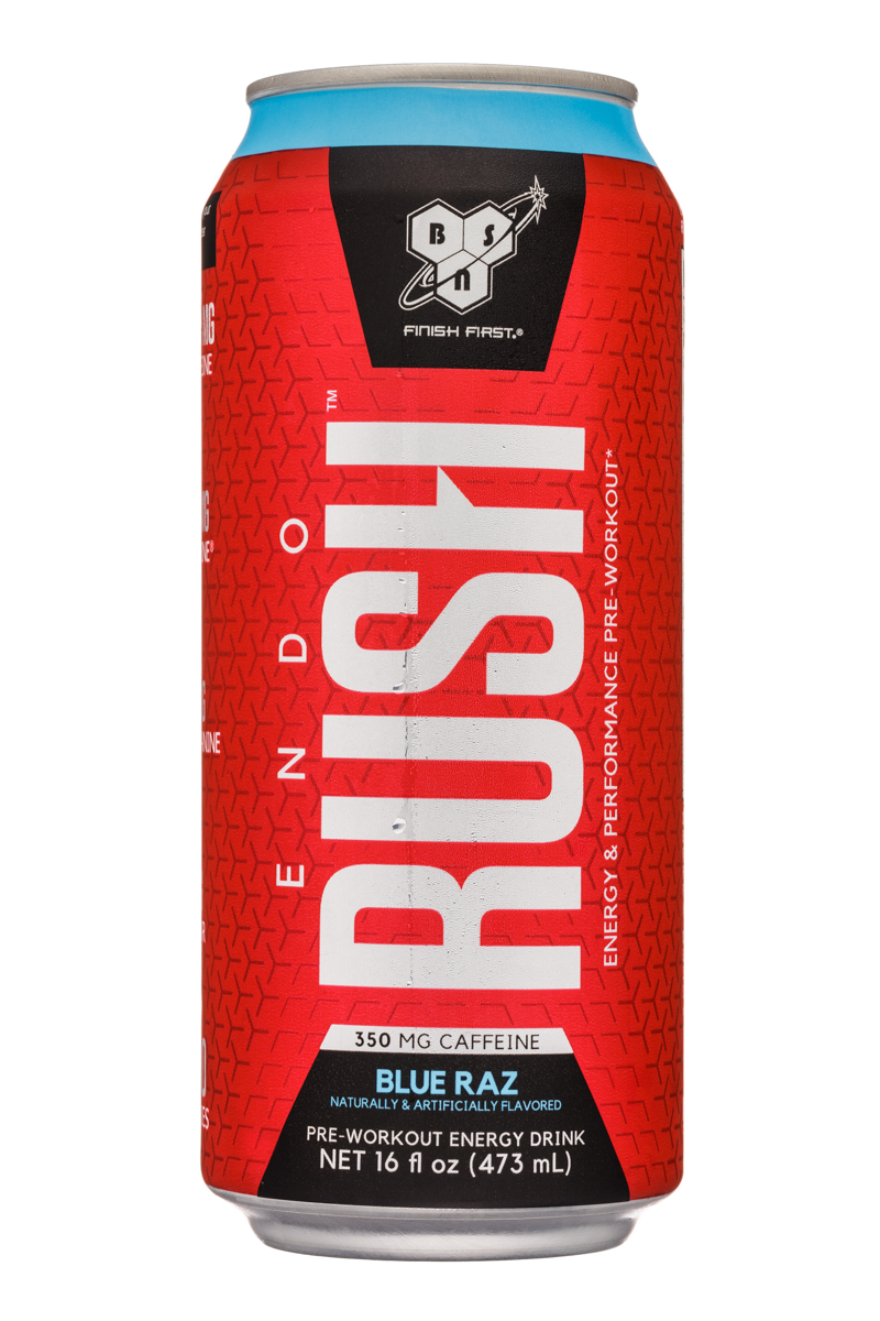 BSN Endo-Rush: BSN-EndoRush-16oz-BlueRaz-Front